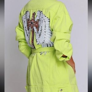 Jean jacket with embellishment